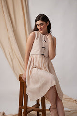 Anantha Kisan Charkha Handwoven Cotton A-line Dress