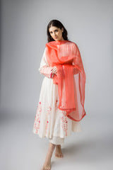 Anantha Phool Patti  Cotton-Silk Chanderi Anarkali Set