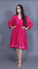 Anantha Empire Dress with Batwing sleeves