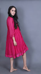 Anantha Empire Dress with Batwing sleeves
