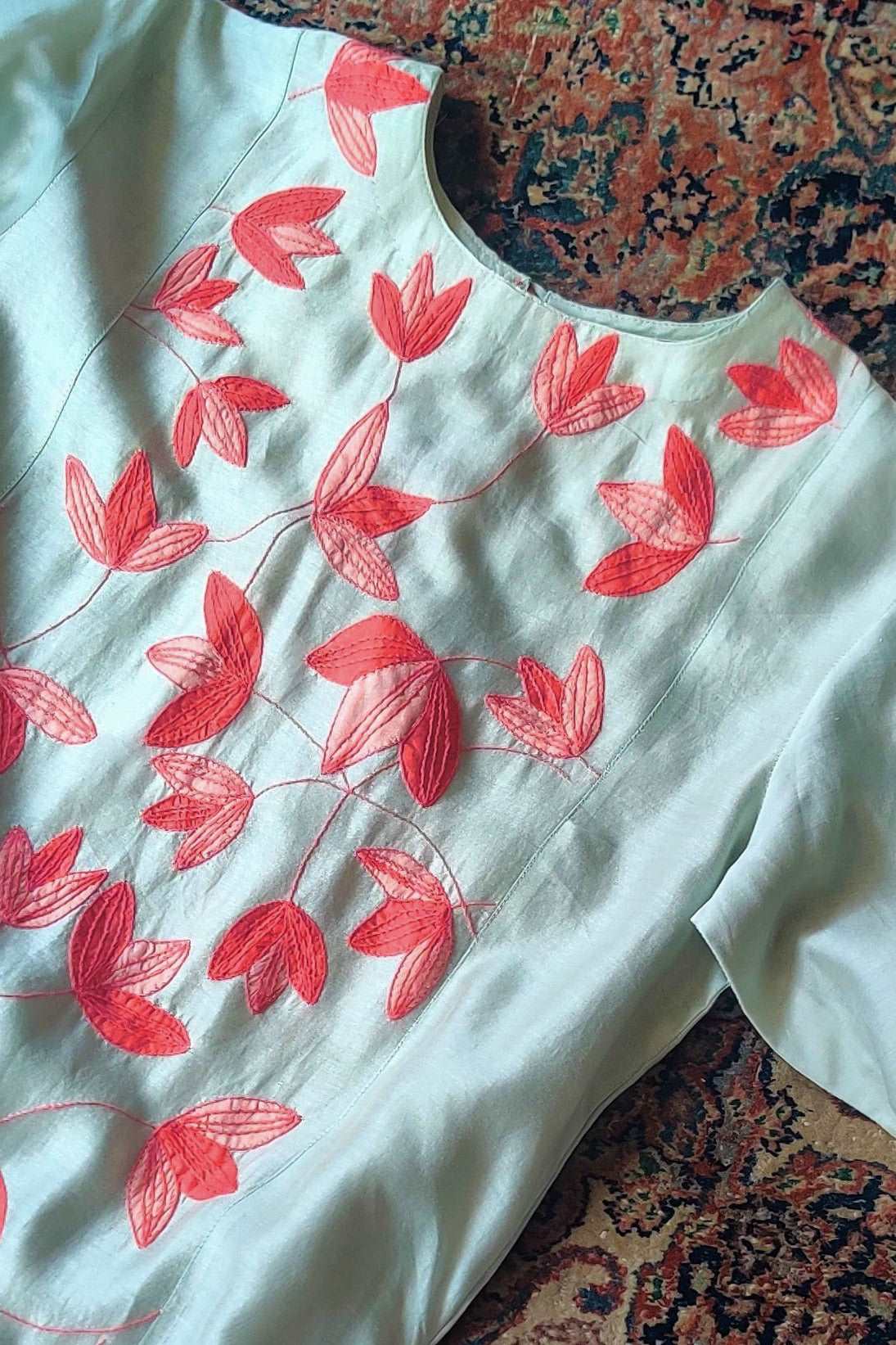 Buy W Aqua Blue Cotton Embroidered Straight Kurta for Women Online @ Tata  CLiQ