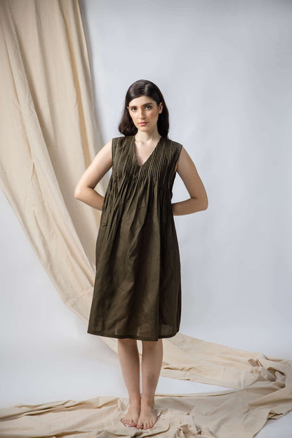 Anantha-Sujani Pleated Empire Dress-bihart