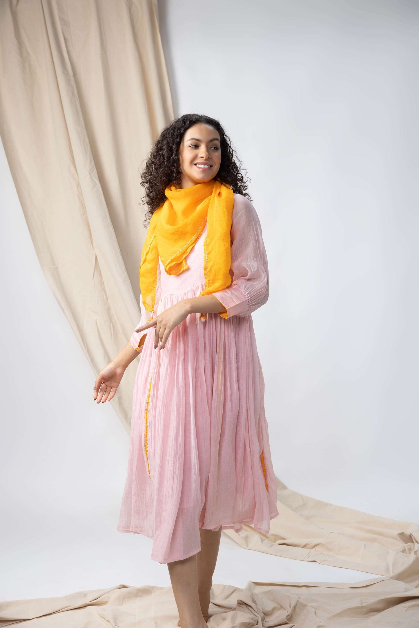 Anantha-Summer Chanderi Maxi Dress-bihart