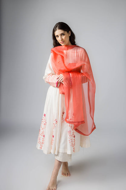 Anantha-Phool Patti   Chanderi Anarkali Set-bihart