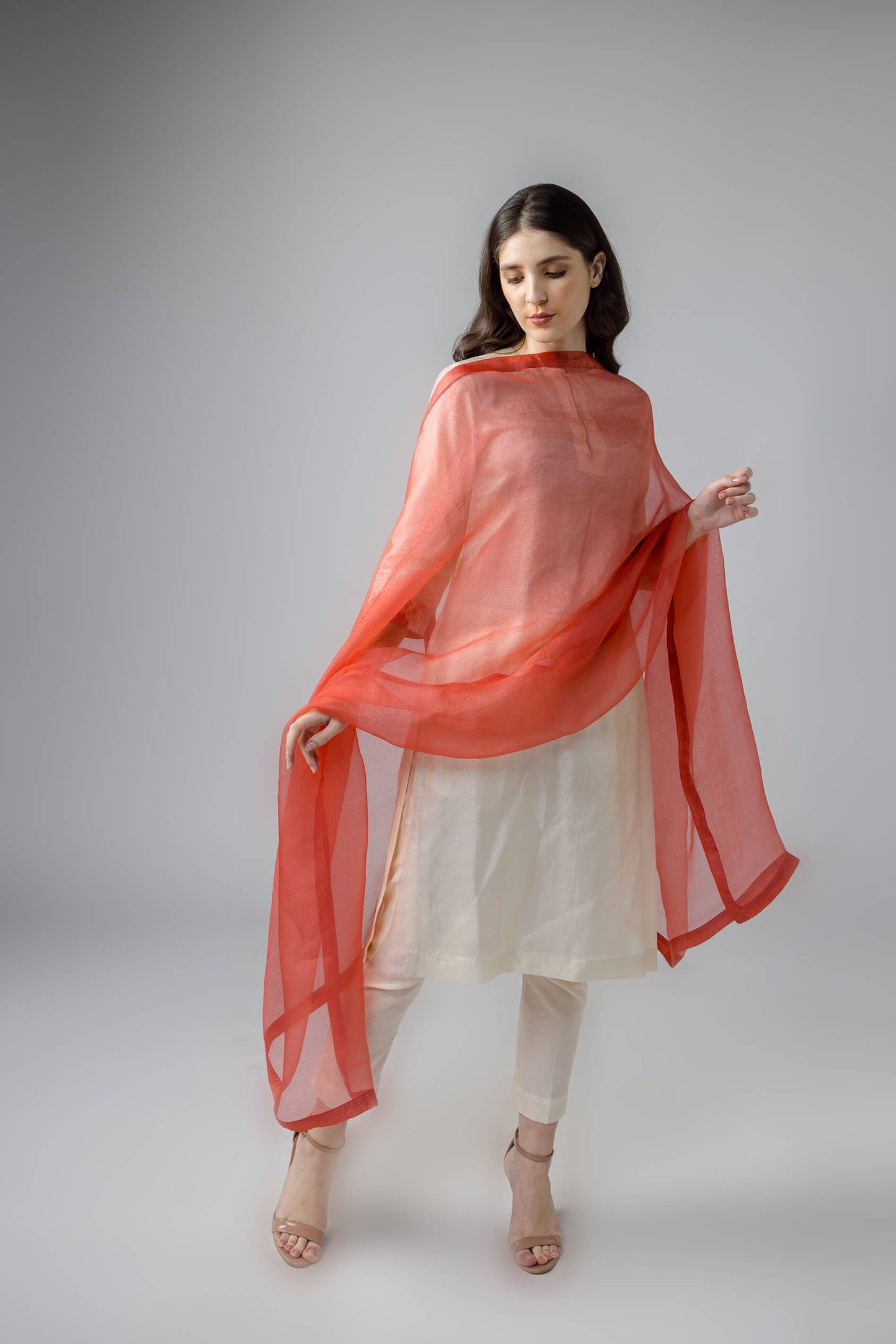 Anantha-Wild Silk pleated  Kurta Set-bihart