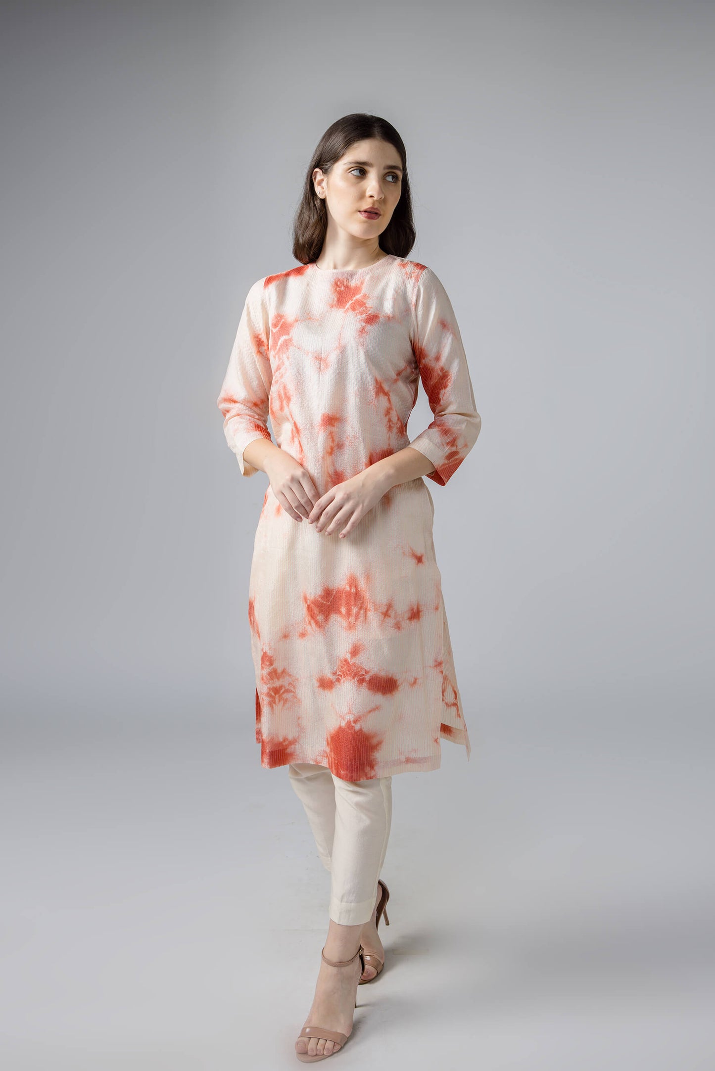 Anantha-Tie-Dye Wild Silk Kurta Se-bihart