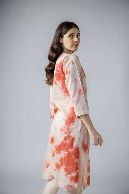 Anantha-Tie-Dye Wild Silk Kurta Se-bihart