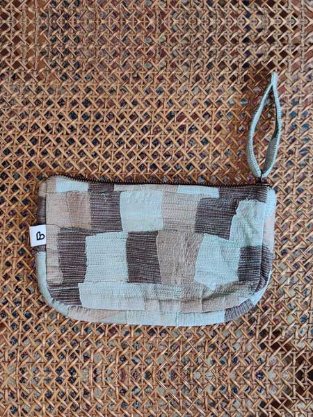 Cotton-silk Upcycled Utility Pouch-bihart