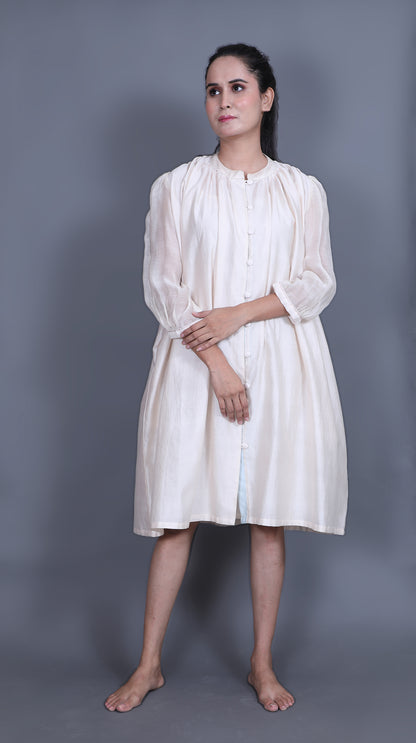 Anantha-Colour Block Button Down Shirt Dress-bihat