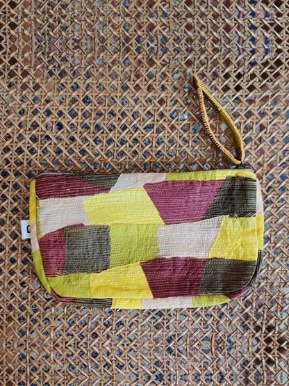 Cotton-silk Upcycled Utility Pouch-bihart